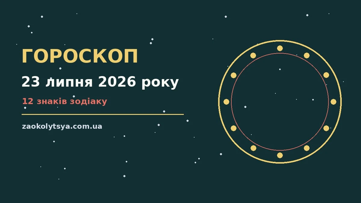 Гороскоп на 23 липня 2026 року: рішення та підказки дня про фінанси та особисте життя