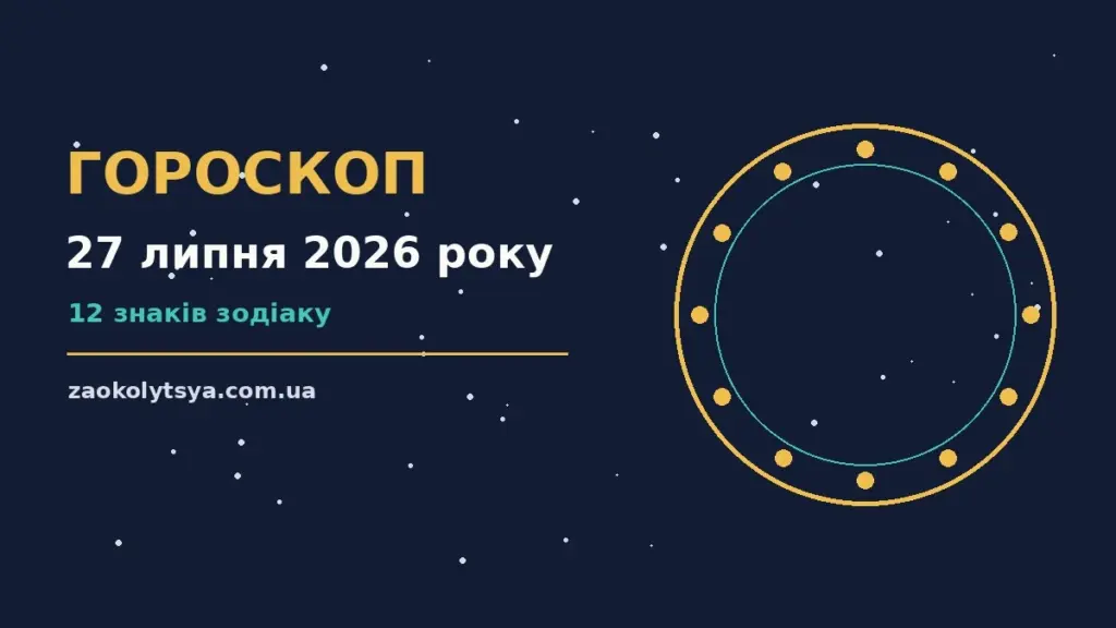 Гороскоп на 27 липня 2026 року: рішення та підказки дня про фінанси та особисте життя