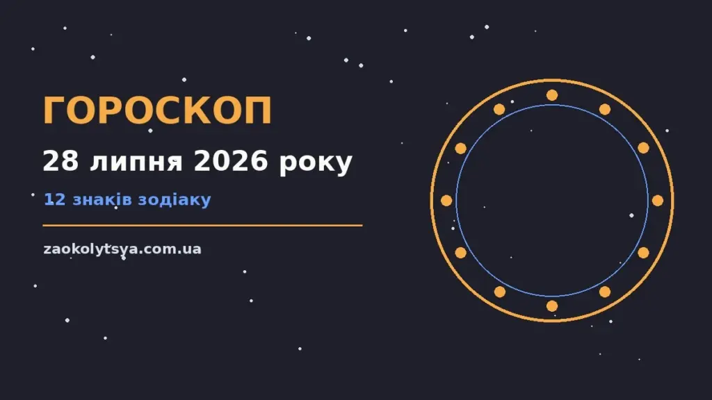 Гороскоп на 28 липня 2026 року: рішення та підказки дня про фінанси та особисте життя