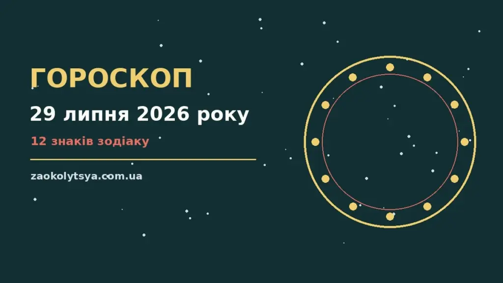 Гороскоп на 29 липня 2026 року: рішення та підказки дня про фінанси та особисте життя