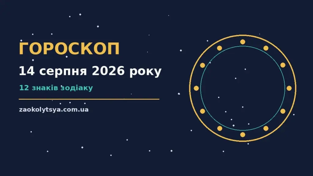 Гороскоп на 14 серпня 2026 року: рішення та підказки дня про фінанси та особисте життя