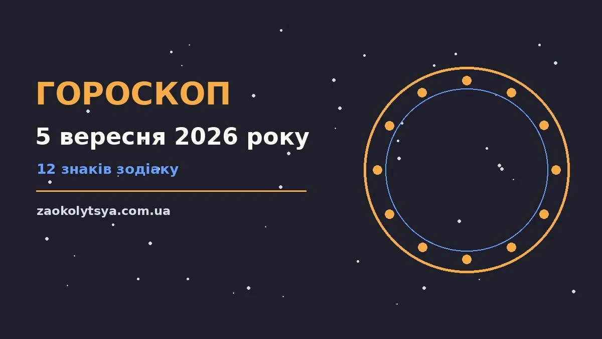 Гороскоп на 5 вересня 2026 року: підказки дня для дванадцяти знаків зодіаку на тлі ранкового світла