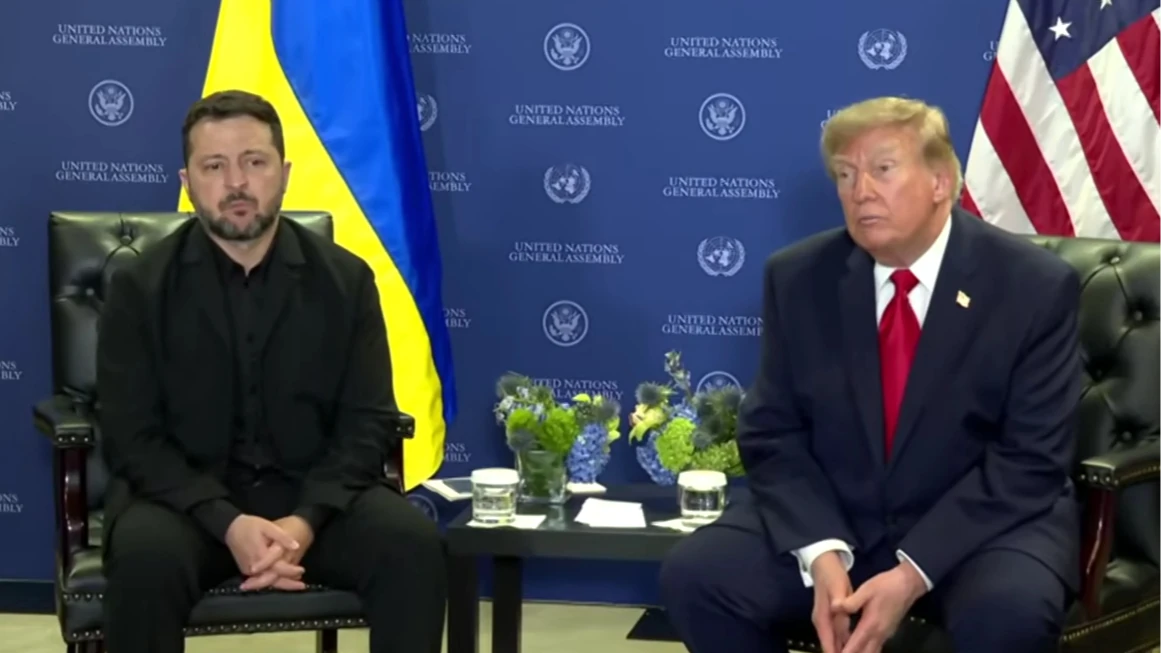 Президент України Володимир Зеленський під час зустрічі в Нью-Йорку