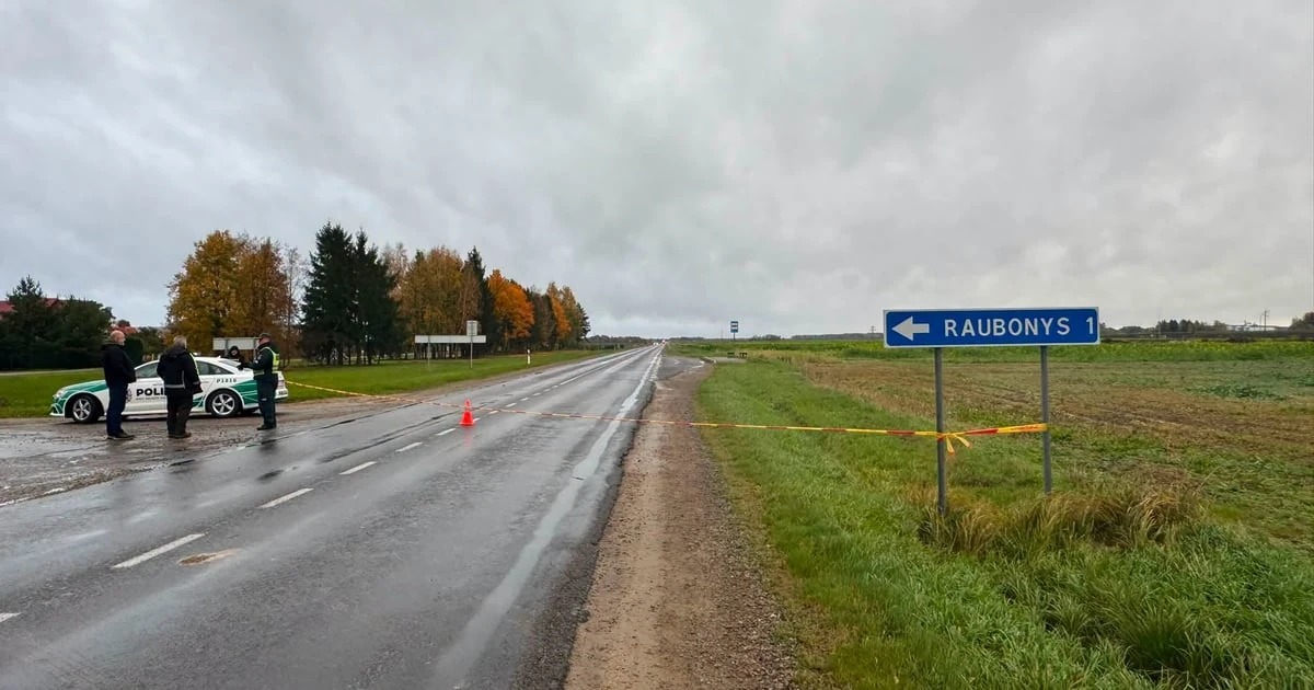 Місце у Литві, де знайшли уламки невідомого дрона